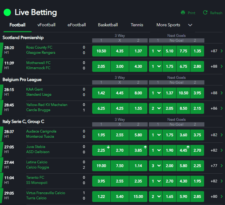 SportyBet Ghana live betting